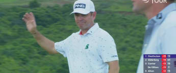 WATCH: Louis Oosthuizen makes a huge birdie at 10 