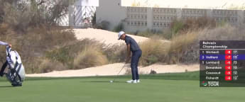Tom Vaillant sets up birdie in blustery Bahrain with wonderful approach at the fifth