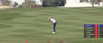 Haydn Barron sets up closing birdie to card 67 on day two in Qatar