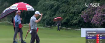 Ross Fisher finishes birdie-birdie for a round of 63 