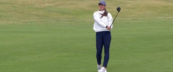 Linn Grant sets up eagle with brilliant approach at the par-five third