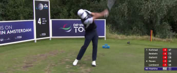 'Superb - Rikuya Hoshino sets up birdie at par-three fourth