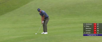 Home hope Kiet Van Der Weele chips in for birdie