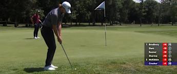 Sean Crocker chips in at the 11th