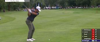 Adrian Otaegui sets up birdie at the tenth with 'class' approach