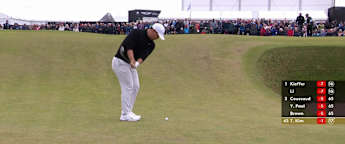 WATCH: An almost perfect approach shot from Tom Kim