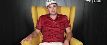 Birthday cheer for Todd Clements in the Green Room after hole-in-one 