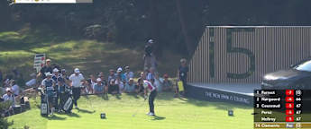 Todd Clements produces 'textbook' tee shot at the par-three 13th