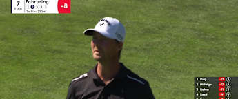 Jens Fahrbring sets up eagle at the 7th