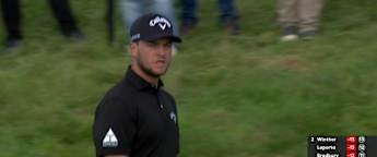 WATCH: Sam Bairstow holes from 46 feet to take solo lead