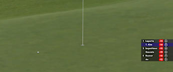 Tom Kim produces brilliant approach into sixth green