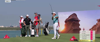 'What a shot' - Matteo Manassero almost holes tee shot at the par-three 13th 