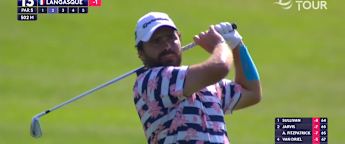 Langasque plays stunning approach at 13th