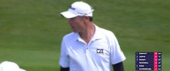 Julien Guerrier chips in at the 12th