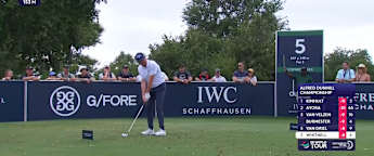  Dale Whitnell with a dart at the fifth