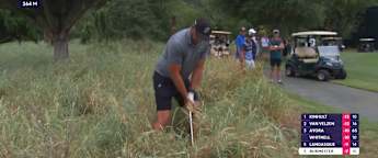 Dean Burmester makes crazy par