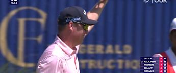 JJ Senekal drains monster birdie putt at the tenth