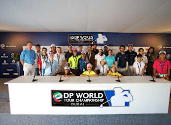 Young golfers look behind scenes at DP World Tour Championship