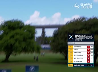 Jamie Rutherford inches away from an ace at the 11th