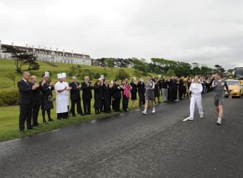 Turnberry team mark the passing of the Olympic Torch