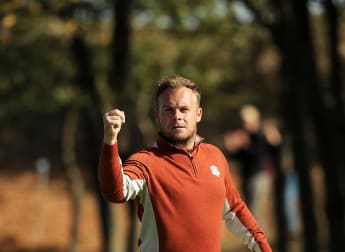 On the tee: at the Alfred Dunhill Links Championship
