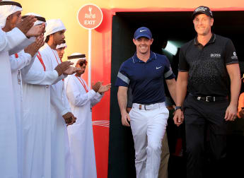 On the tee: Omega Dubai Desert Classic
