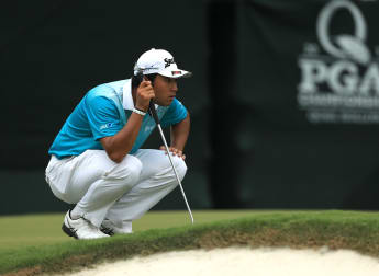 Matsuyama on the charge as play halted at Quail Hollow