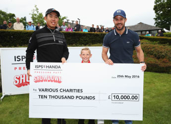An and Redknapp win ISPS HANDA Pressure Putt Showdown