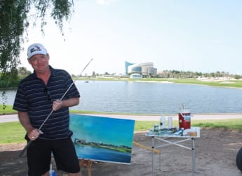 Golf artist captures the magic at Al Badia