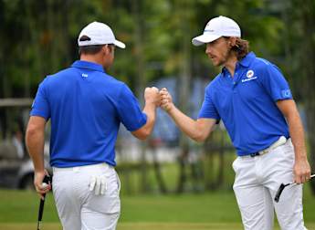 Europe recover from shaky start to score first point