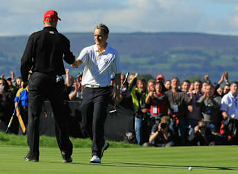 Crowd loving the drama