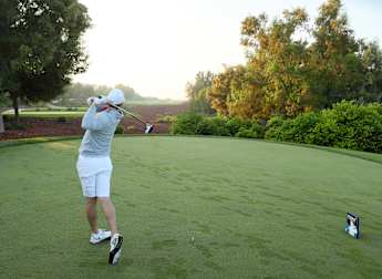On the tee: at the #DPWTC