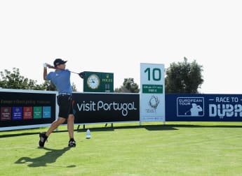 On the tee: at the Portugal Masters