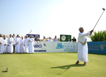 Oman's Minister of Tourism opens NBO Golf Classic Grand Final with ceremonial tee shot