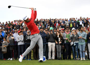 Rahm hits the front in Spain