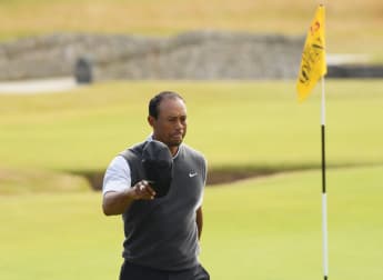 Woods enjoying contending at Carnoustie