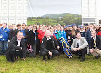 School children enjoy The Ryder Cup