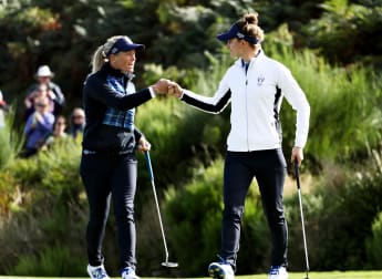 Europe hold slender Solheim Cup lead