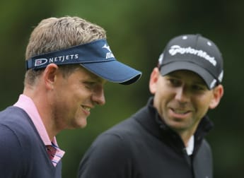 On the tee: at the BMW PGA Championship