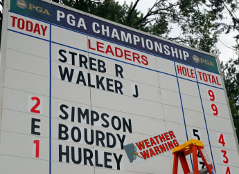 US PGA delayed in stormy New Jersey