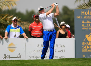 Williams leads by two strokes with nine to play in Sharjah