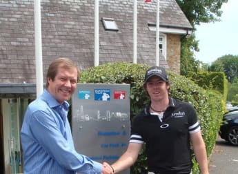 McIlroy visits The European Tour offices