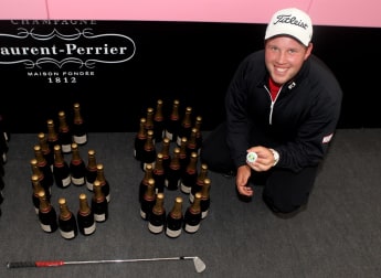 Johnston celebrates in style