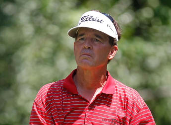 Trio flying Senior Tour flag in US