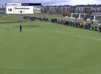 Donaldson holes monster putt at 18