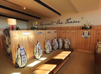 Inside the Team Europe locker room