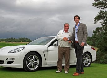 Pete's Porsche-perfect nine iron!