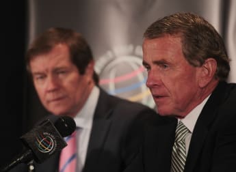 George O'Grady and Tim Finchem conference