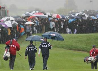 Ryder Cup to resume at 13:30
