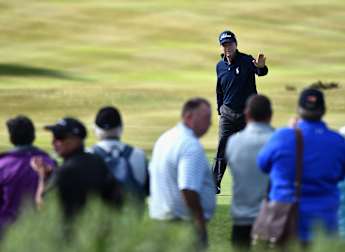On the tee: at the KLM Open